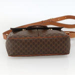 Celine Vintage Macadam Circle Logo Shoulder Bag Canvas and Leather - image 16