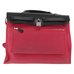 Hermes Herbag Zip Leather and Toile 31 - image 2