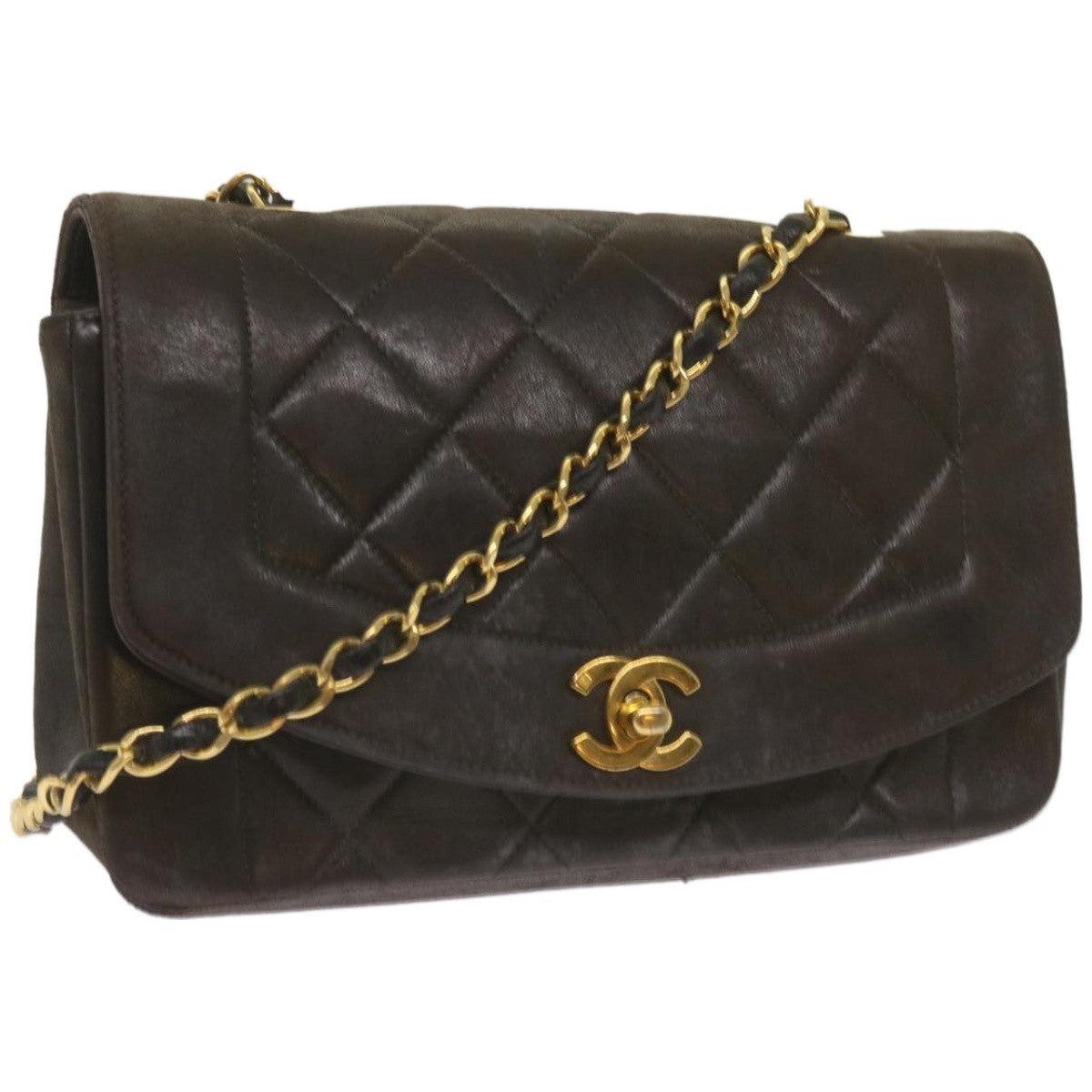 Chanel Vintage Diana Flap Bag Quilted Lambskin Medium - image 1