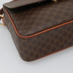 Celine Vintage Macadam Shoulder Bag Canvas and Leather - image 9