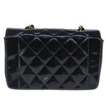 Chanel Vintage So Black Diana Flap Bag Quilted Patent Medium - image 2