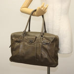 Salvatore Ferragamo Gancini Buckle Shoulder Bag Leather Large - image 13