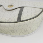 Christian Dior Vintage Honeycomb Flap Crossbody Bag Coated Canvas - image 8