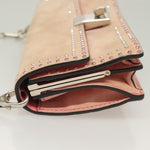 Valentino Garavani Turnlock Chain Shoulder Bag Suede - image 4