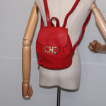 Salvatore Ferragamo Gancini Flap Drawstring Backpack Leather Mini - image 14