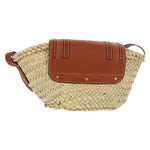 Chloe Marcie Basket Bag Raffia and Leather Small - image 2