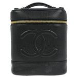 Chanel Vintage Timeless Cosmetic Case Caviar Small - image 1