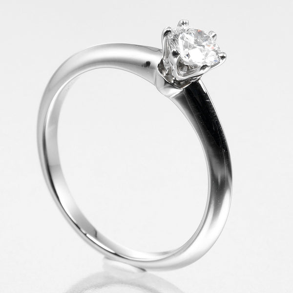 Tiffany & Co. Tiffany Setting Solitaire Ring Platinum with RBC Diamond