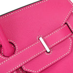 Hermes Birkin Handbag Pink Epsom with Palladium Hardware 35 - image 16