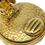 Chanel CC Round Earrings Metal and Crystal - image 4