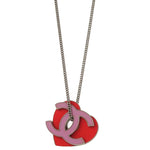 Chanel CC Heart Pendant Metal - image 2