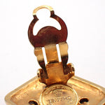 Chanel Vintage CC Diamond Shape Clips-On Earrings Gold-Plated - image 7