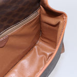 Celine Vintage Macadam Circle Logo Shoulder Bag Canvas and Leather - image 19