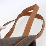 Celine Vintage Macadam Shoulder Bag Canvas and Leather - image 15