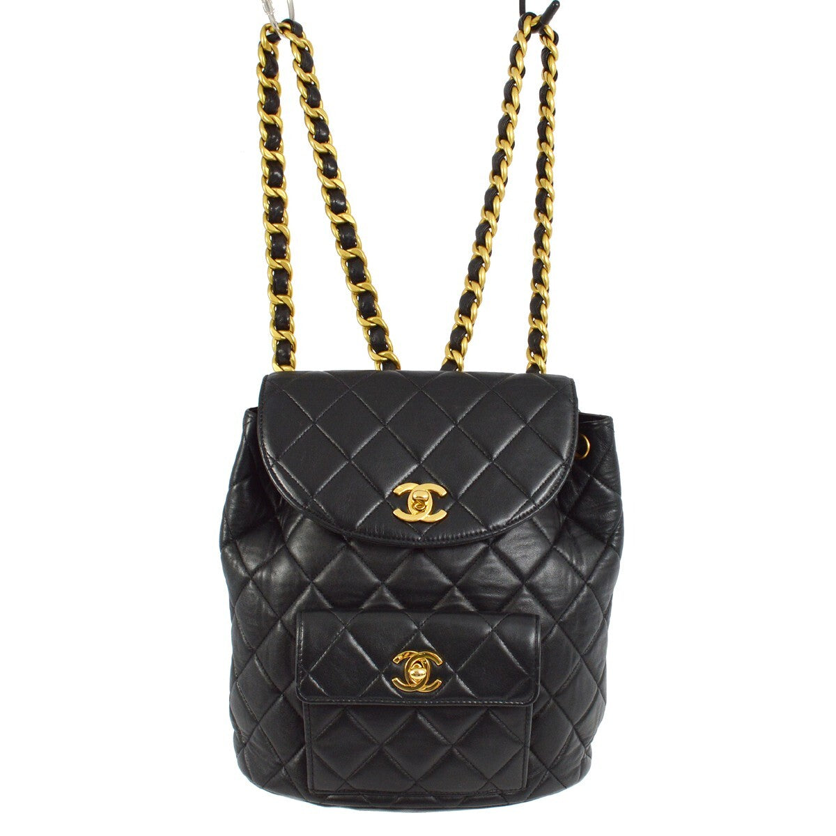 Chanel Duma Drawstring Backpack Quilted Leather Small - image 1