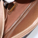 Christian Dior Vintage Honeycomb Shoulder Bag Canvas and Leather - image 5