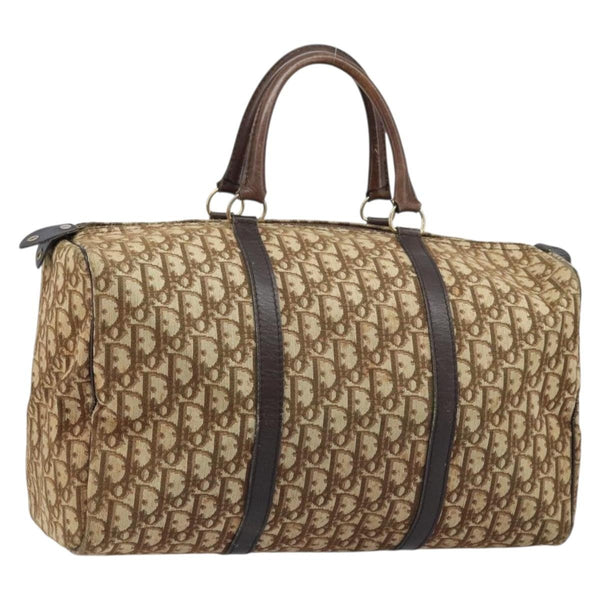 Christian Dior Vintage Trotter Boston Bag Diorissimo Canvas Large - image 1