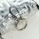 Fendi Chain Baguette Charm Bag Zucca Embossed Leather Nano - image 16