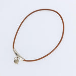 Hermes Annee Mediterranee Cadena Charm Necklace Metal and Leather - image 2