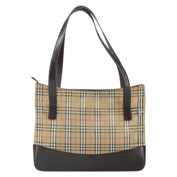 Burberry Nova Check Tote Canvas and Leather