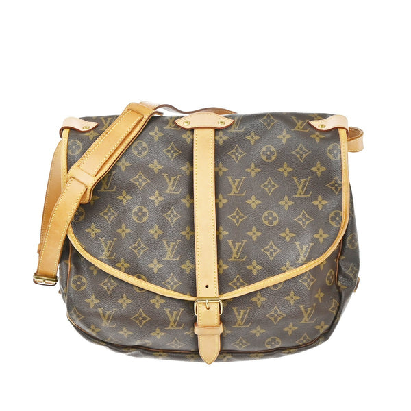 Louis Vuitton Saumur Handbag Monogram Canvas 35 - image 1