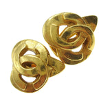 Chanel Vintage CC Heart Clip-On Earrings Metal Small - image 6