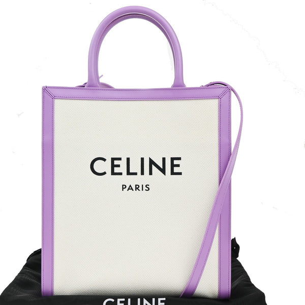 Celine Vertical Cabas Tote Canvas with Leather Small - image 1