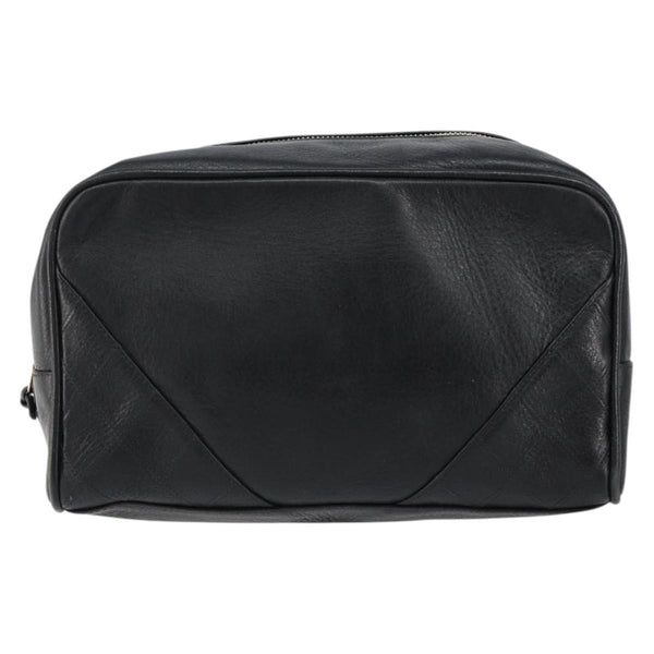 Chanel Vintage Toiletry Pouch Leather - image 1