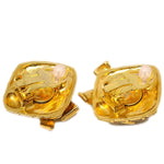 Chanel CC Rhombus Clip-On Earrings Metal - image 2