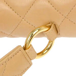 Chanel Vintage Top Handle Flap Bag Quilted Lambskin Small - image 11