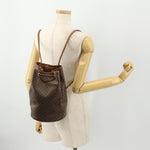 Celine Vintage Macadam Backpack Canvas and Leather - image 13