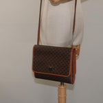Celine Vintage Macadam Shoulder Bag Canvas and Leather - image 14