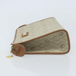 Christian Dior Vintage Honeycomb Zip Pouch Canvas and Leather - image 4