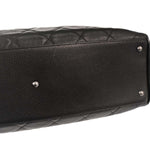 Chanel Embossed Logo Bowler Bag Quilted Caviar Small - image 7