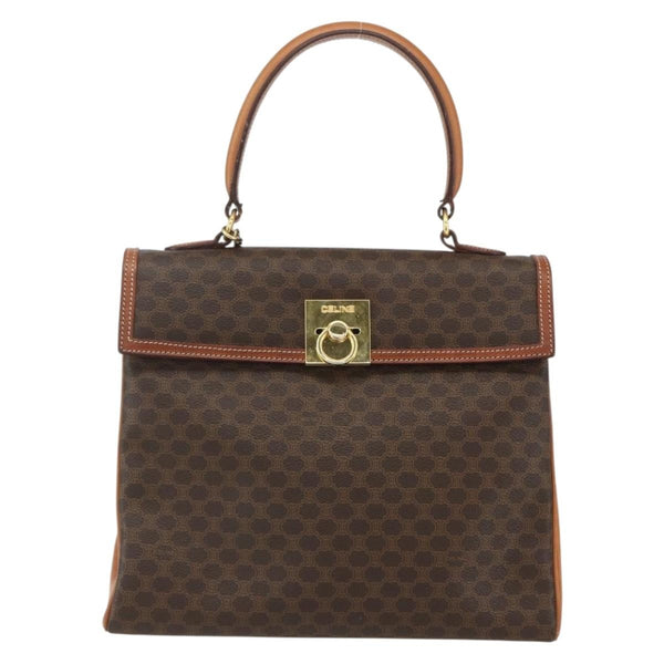 Celine Vintage Macadam Handbag Canvas and Leather - image 1
