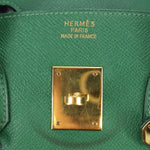 Hermes Birkin Handbag Green Togo with Gold Hardware 35 - image 6