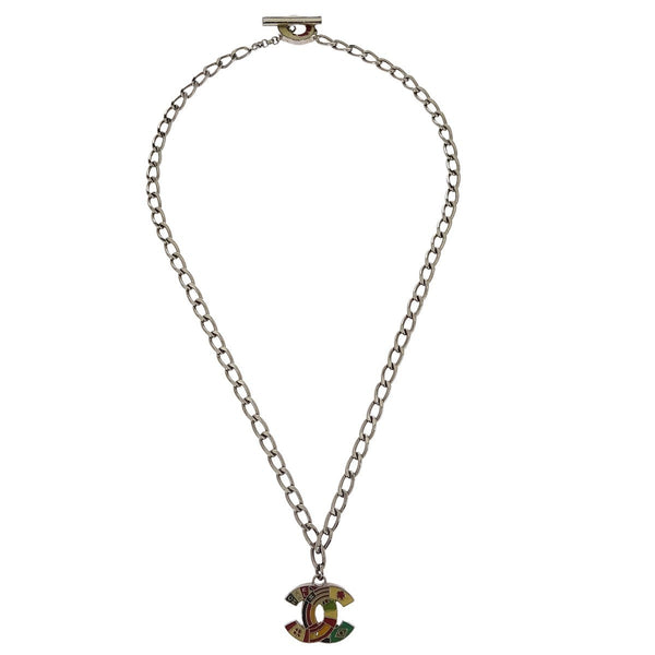 Chanel CC Pendant Necklace Metal - image 1