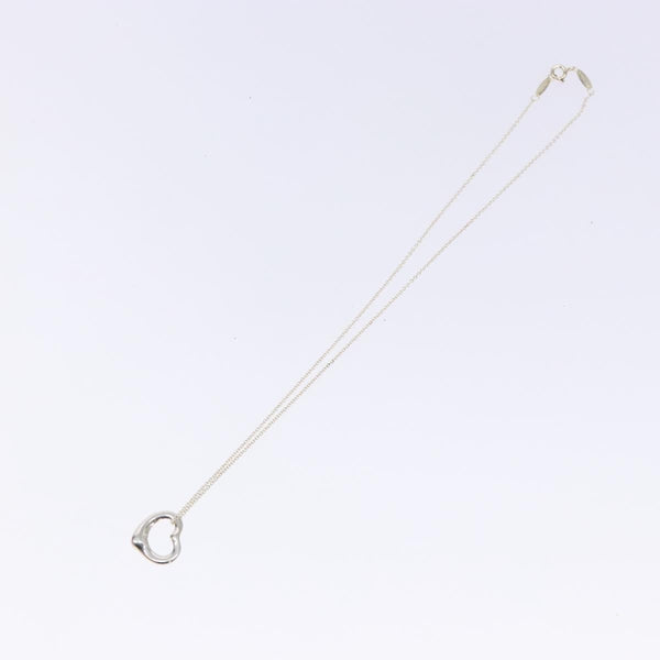 Tiffany & Co. Elsa Peretti Open Heart Pendant Necklace Sterling Silver 22mm - image 1