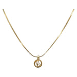 Christian Dior CD Round Pendant Necklace Metal - image 3