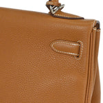 Hermes Kelly Handbag Brown Togo with Palladium Hardware 32 - image 14