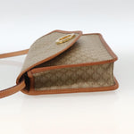 Celine Vintage Macadam Circle Logo Shoulder Bag Canvas and Leather - image 3