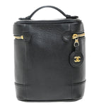 Chanel Vintage Timeless Cosmetic Case Caviar Tall - image 2