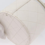 Chanel CC Round Vanity Case with Chain Quilted Lambskin Mini - image 12