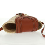 Chloe Marcie Basket Bag Raffia and Leather Small - image 16