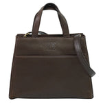 Loewe Vintage Anagram Handbag Leather - image 1