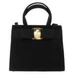 Salvatore Ferragamo Convertible Vara Bow Tote Suede Small - image 18