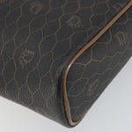 Christian Dior Vintage Honeycomb Zip Pouch Canvas and Leather - image 7