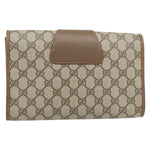 Gucci Vintage Web Flap Clutch GG Canvas - image 2