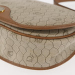 Christian Dior Vintage Honeycomb Flap Crossbody Bag Coated Canvas - image 9