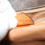Celine Vintage Macadam Circle Logo Shoulder Bag Canvas and Leather - image 7